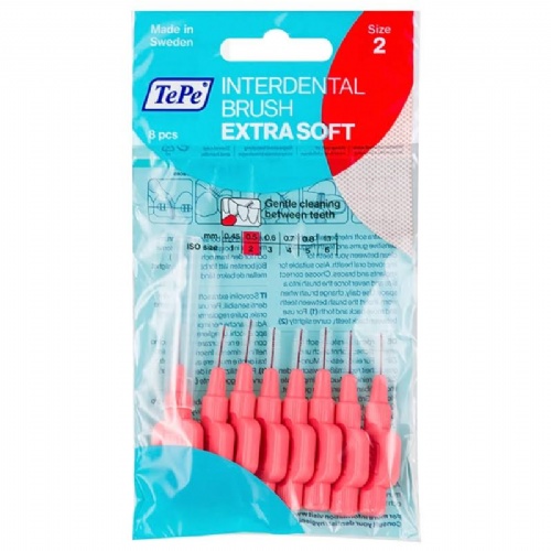 CEPILLO INTERDENTAL - TEPE X-SUAVE (0.5 MM ROJO)