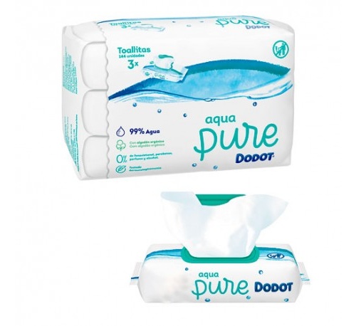 Dodot Aqua Pure: cuidado suave y seguro para la piel de tu bebé.