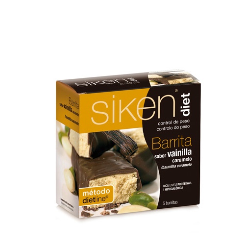 SIKEN DIET BARRITA VAINILLA CARAMELO (5 BAR 36 G)