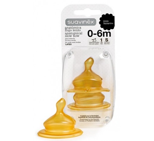 TETINA LATEX ANATOMICA - SUAVINEX (T 1S 2 U)