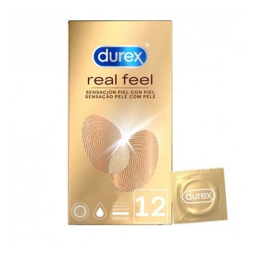 DUREX REAL FEEL PRESERVATIVO SIN LATEX (12 U)