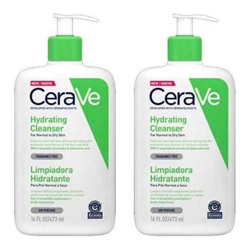 Cerave limpiadora hidratante duplo  2 x 473 ml
