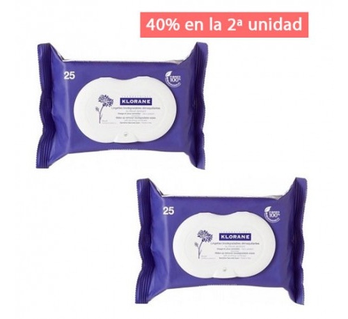 Pack toallitas klorane alciano