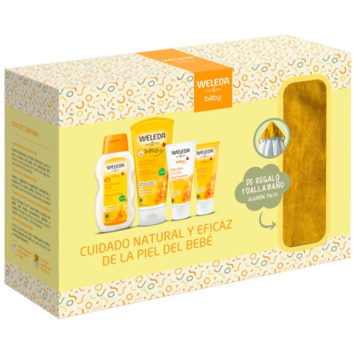 Weleda baby set bienvenida toalla