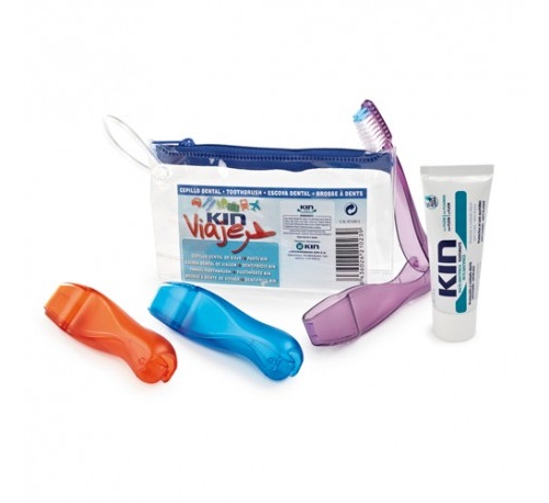 CEPILLO DENTAL ADULTO - KIN VIAJE +PASTA KIN (25 ML)