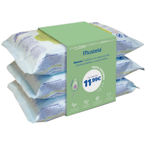 Mustela pack toallitas culete 180 unidades