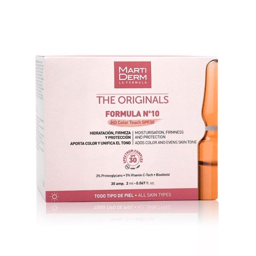 Martiderm formula nº 10 hd color touch spf 30 (30 ampollas 2 ml)