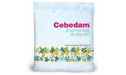 CEBEDAM COMPRESAS DE ALGODON (20 UDS)