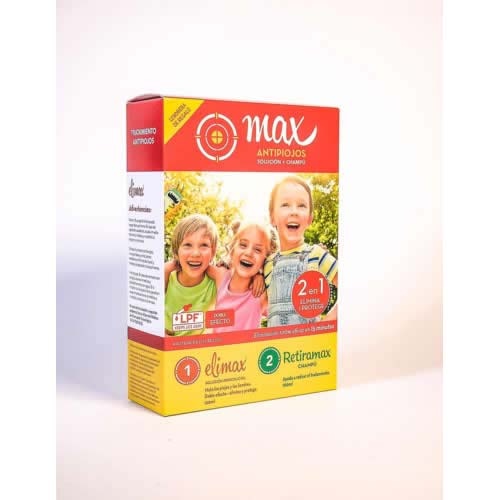 Max solucion pediculicida + acondicionador (100 ml +50 ml)