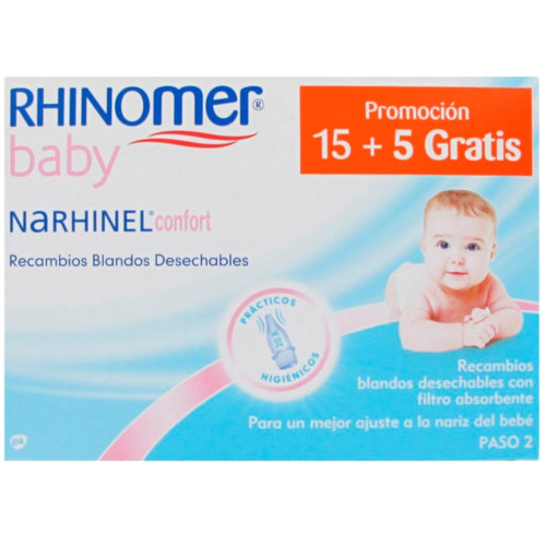 Narhinel confort aspirador recambio (20 blando desechable) | FarmaMelg