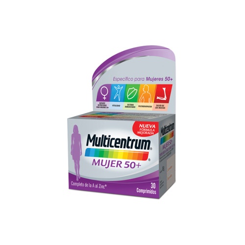 Multicentrum mujer 50+ (30 comp) | Parafarmacia Melguizo