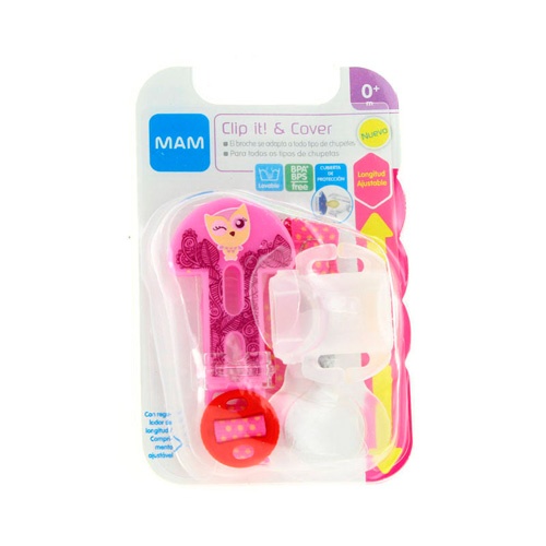 MAM Broche Clip It! Con Cobertura Rosa 2