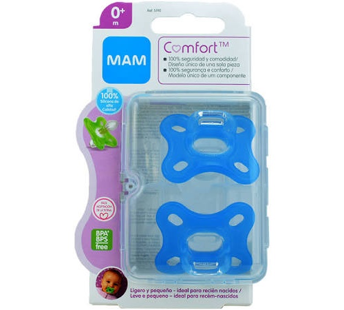 Chupete silicona - mam comfort an (0+ m pack doble)