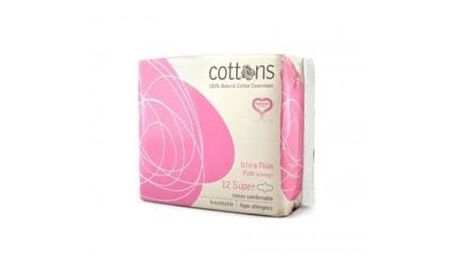 Compresas higienicas femeninas - cottons (ultrafina super 12 u)