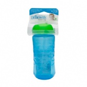 VASO CON PAJITA - DR BROWN´S (AZUL)