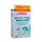 Corega accion total limpiador - limpieza protesis dental (66 tabletas)