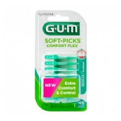 Gum soft picks confort flex reg mint 40u