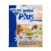 Vicks caramelos miel refrescante bolsa 72 g (17 unidades)