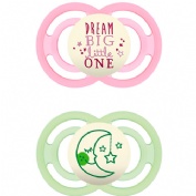 Chupete silicona - mam perfect night (+ 6 m rosa)