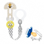 Broche para chupete y cubierta de proteccion - mam clip it! & cover (gris)
