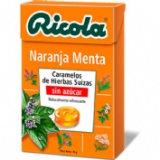 Ricola caramelos sin azucar  1 envase 50 g sabor naranja