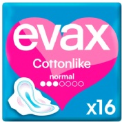Compresas evax cottonlike normal alas 16 ud