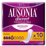 Absorbente incontinencia orina muy ligera ausonia discreet extra 12 unidades