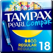 TAMPAX COMPAK PEARL TAMPON 100%ALGODON (REGULAR 18 U)