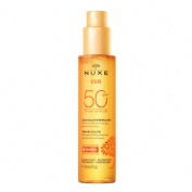 Nuxe sun aceite bronceador rostro y cuerpo spf 50  1 envase 150 ml