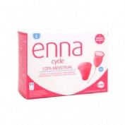 Copa menstrual enna cycle 2 unidades talla l + esterilizador