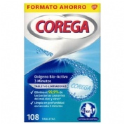 Corega oxigeno bio-activo limpieza protesis dental 108 tabletas - limpieza protesis dental
