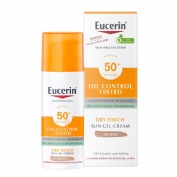 Eucerin sun protection spf 50+ oil control tinted  1 tubo 50 ml color medio