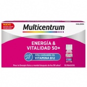 Multicentrum energia & vitalidad 50+  15 frascos 7 ml sabor frambuesa