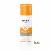 Eucerin sun protection spf 50+ oil control tinted  1 tubo 50 ml color claro