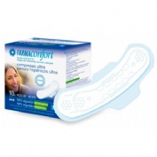 Compresas ultrafinas 100% algodon farmaconfort noche alas 10 unidades - farmaconfort