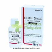 REGAXIDIL 50 mg/ml SOLUCION CUTANEA , 1 frasco de 60 ml