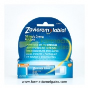 ZOVICREM LABIAL 50 mg/g CREMA, 1 frasco de 2 g