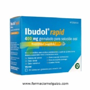 IBUDOL RAPID 400 mg GRANULADO PARA SOLUCION ORAL , 20 sobres