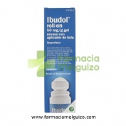 IBUDOL ROLL-ON 50 MG/G GEL ENVASE CON APLICADOR DE BOLA , 1 tubo de 60 g
