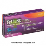 TELFAST 120 mg COMPRIMIDOS RECUBIERTOS CON PELICULA , 7 comprimidos