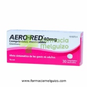 AERO RED 40 mg COMPRIMIDOS MASTICABLES , 30 comprimidos