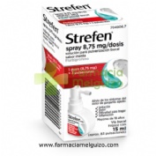 STREFEN SPRAY 8,75 MG/DOSIS SOLUCION PARA PULVERIZACION BUCAL SABOR MENTA , 15 ml