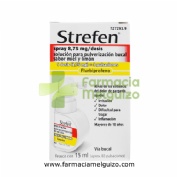 STREFEN SPRAY 8,75 MG/DOSIS SOLUCION PARA PULVERIZACION BUCAL SABOR MIEL Y LIMON 1 frasco de 15 ml