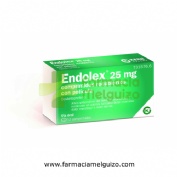 ENDOLEX 25 MG COMPRIMIDOS RECUBIERTOS CON PELICULA , 12 comprimidos (PA/Al/PVC/Al)