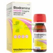 BIODRAMINA  INFANTIL 4 mg/ml SOLUCION ORAL , 1 frasco de 60 ml