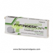 FARINGESIC 5 mg/5 mg COMPRIMIDOS PARA CHUPAR SABOR MENTA 20 comprimidos