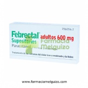 FEBRECTAL ADULTOS 600 MG SUPOSITORIOS , 6 supositorios