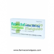 FEBRECTAL NIÑOS 300 MG SUPOSITORIOS , 6 supositorios