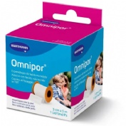 Esparadrapo hipoalergico omnipor papel 1 unidad 5 m x 5 cm - omnipor papel