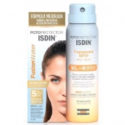 Isdin fusion water 50 ml+ transparent spray wet skin 250 ml 20% dto